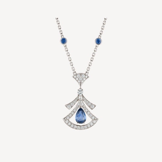 DIANA DREAM NECKLACE AGATE DIAMOND SILVER