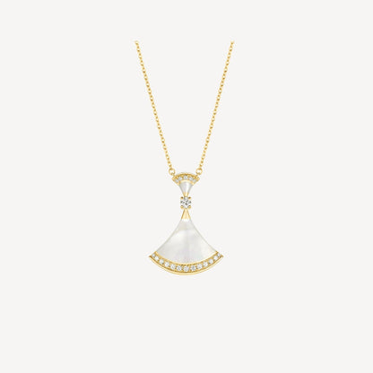 DIANA DREAM NECKLACE MOP GOLD DIAMOND