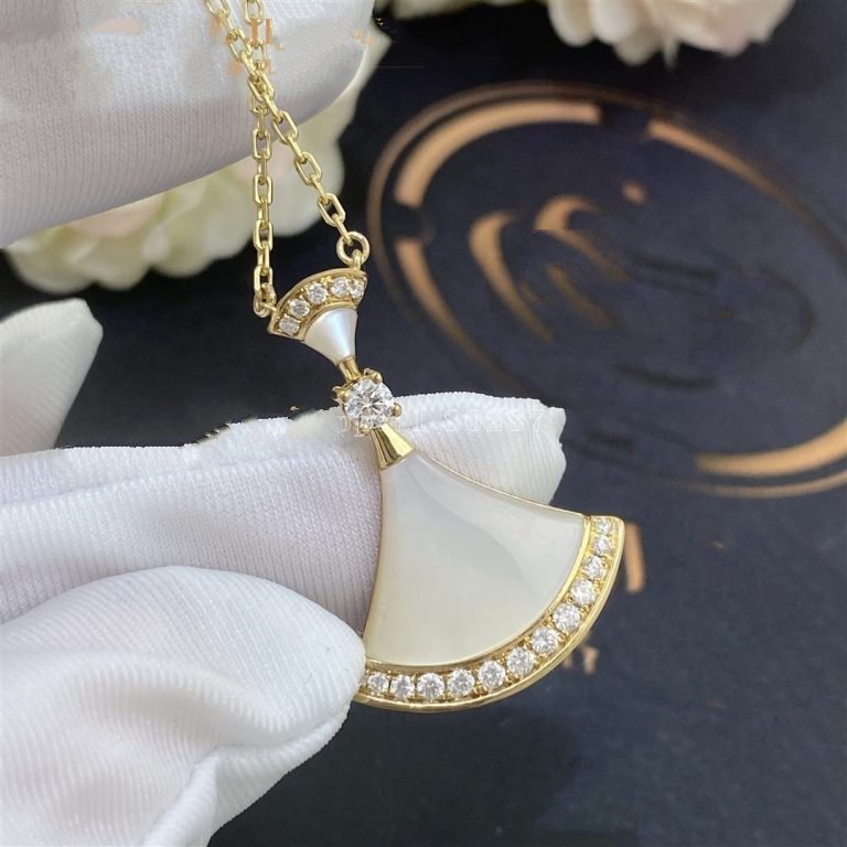 DIANA DREAM NECKLACE MOP GOLD DIAMOND