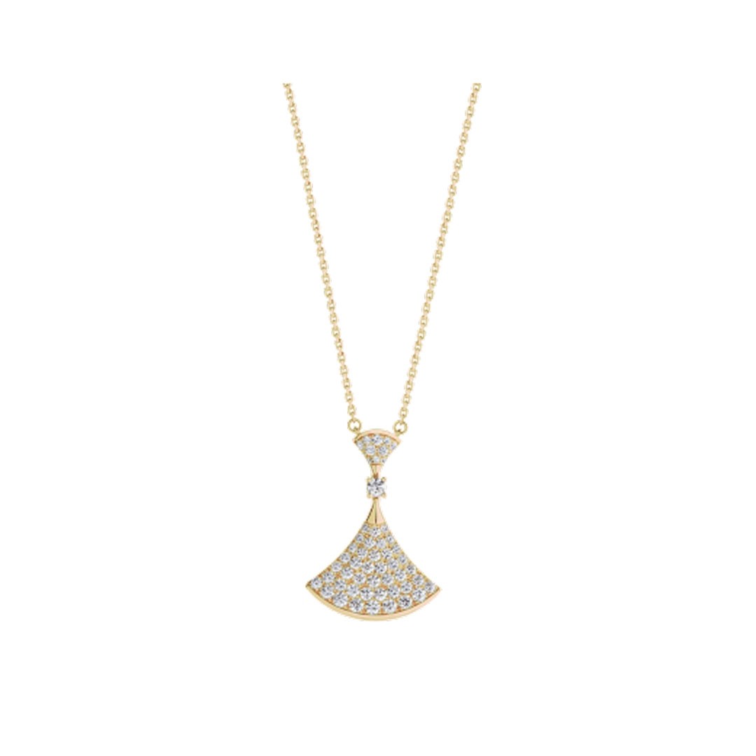 DIANA DREAM NECKLACE GOLD FULL DIAMOND