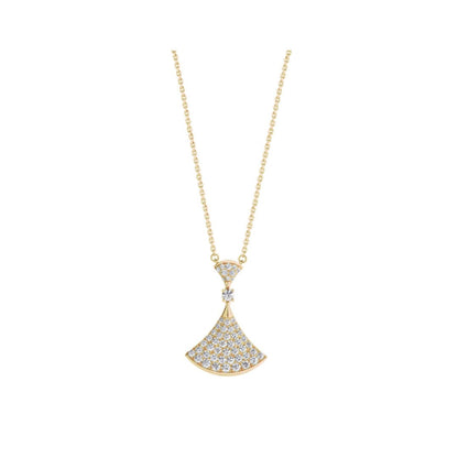 DIANA DREAM NECKLACE GOLD FULL DIAMOND
