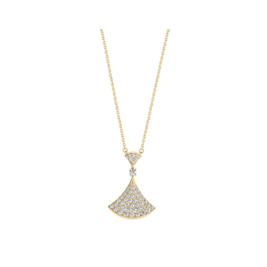 DIANA DREAM NECKLACE GOLD FULL DIAMOND