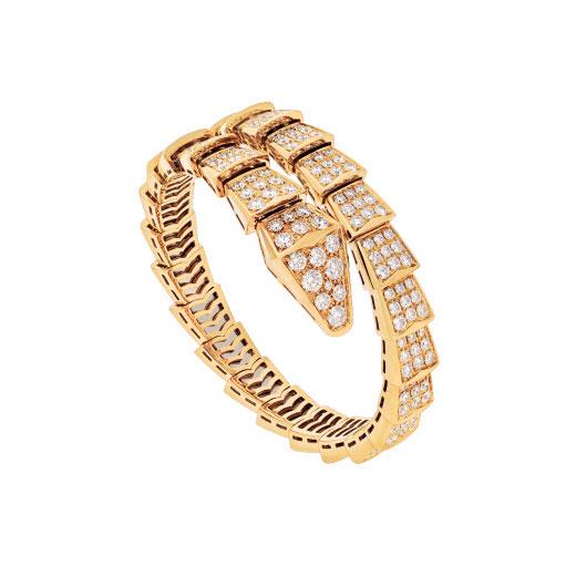 DIANA SERPENTI BRACELET 8MM GOLD DIAMOND