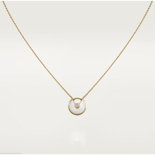 DIANA AMULETTE ROSE GOLD MOP NECKLACE
