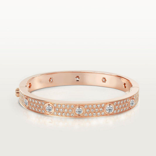 DIANA LOVE BRACELET 6.1MM DIAMOND-PAVED 10 BIG DIAMONDS