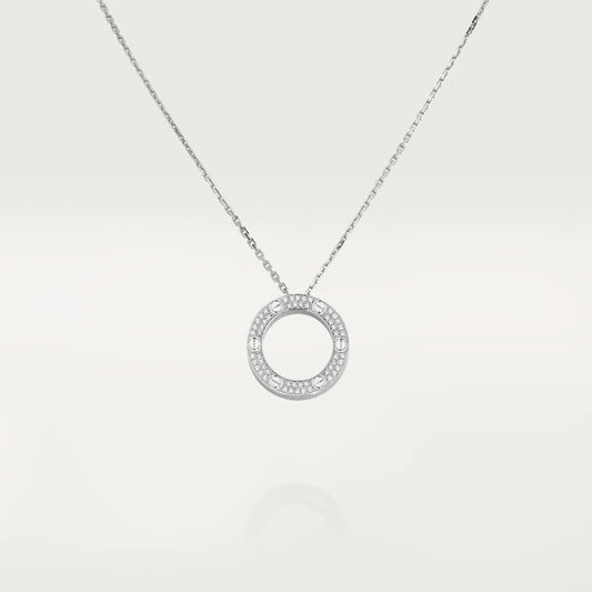 DIANA LOVE NECKLACE ADJUSTABLE SILVER