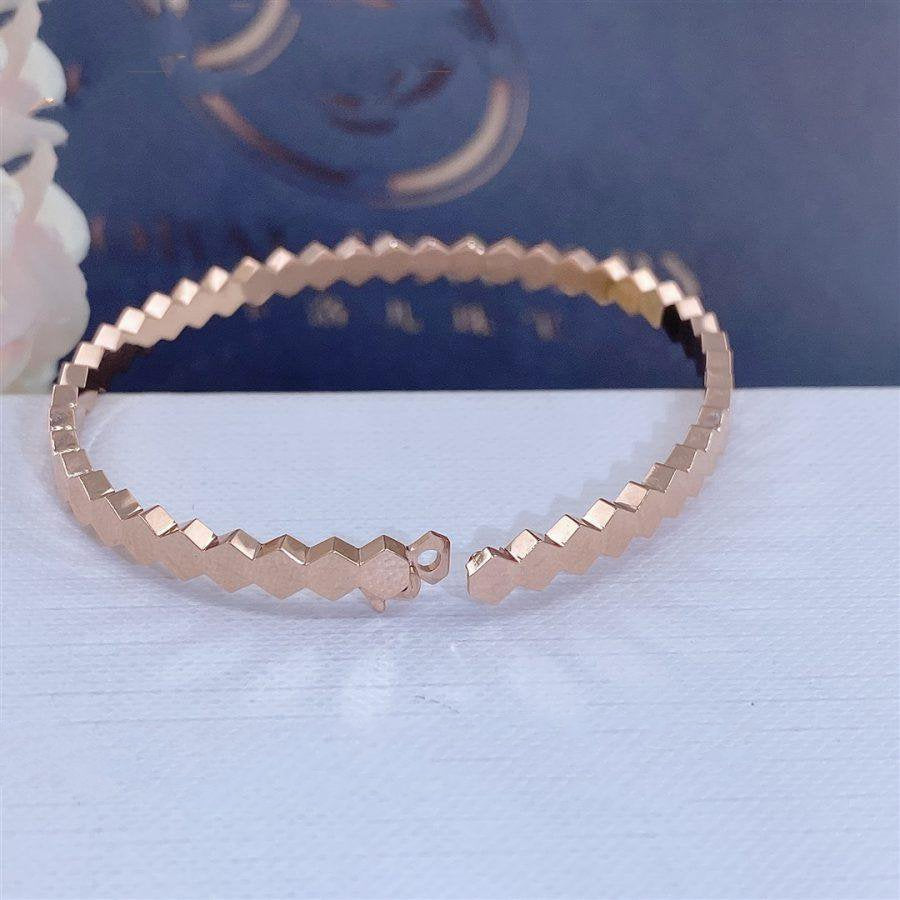 DIANA BEE LOVE PINK GOLD BRACELET