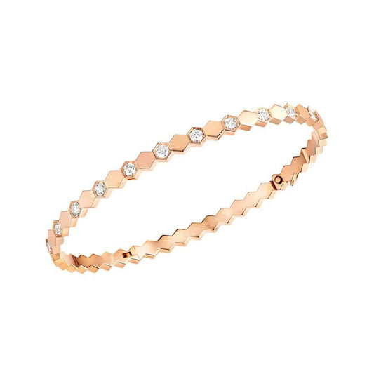 DIANA BEE LOVE PINK GOLD DIAMOND BRACELET