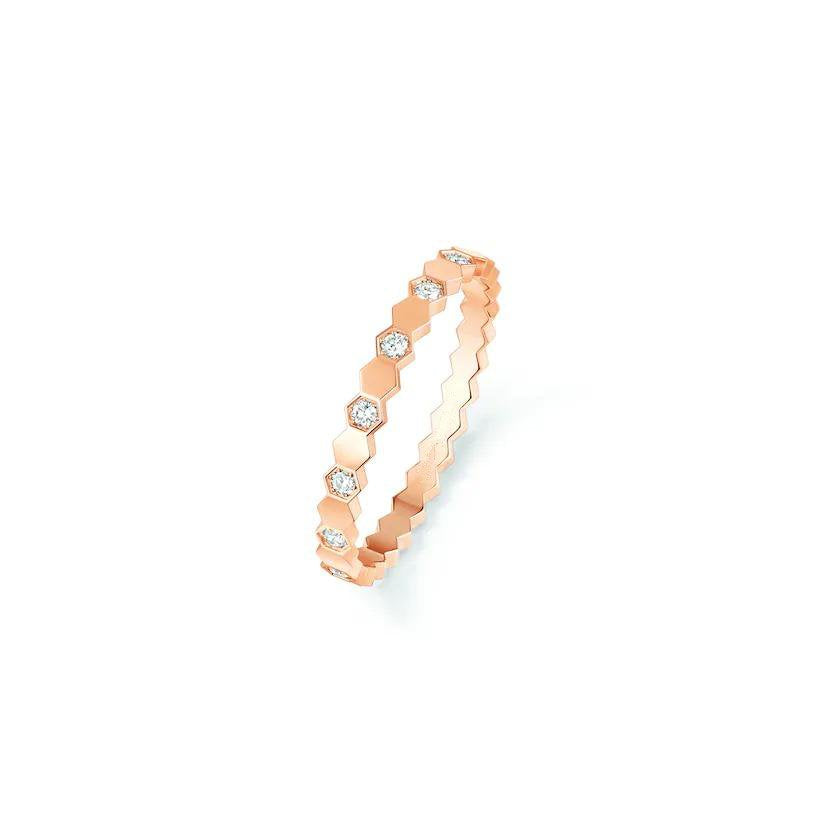 DIANA BEE LOVE RING PINK GOLD DIAMOND