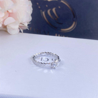DIANA BEE LOVE RING SILVER 1 DIAMOND