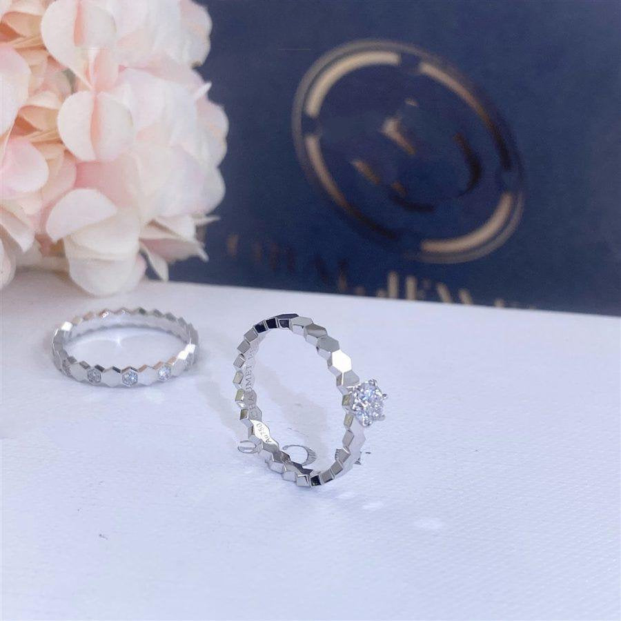 DIANA BEE LOVE RING SILVER 1 DIAMOND
