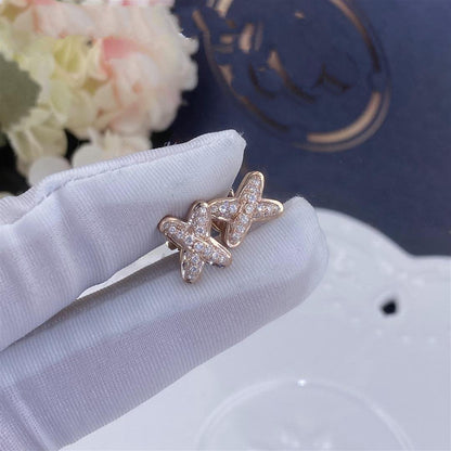 DIANA JEUX DE PINK GOLD DIAMOND EARRINGS