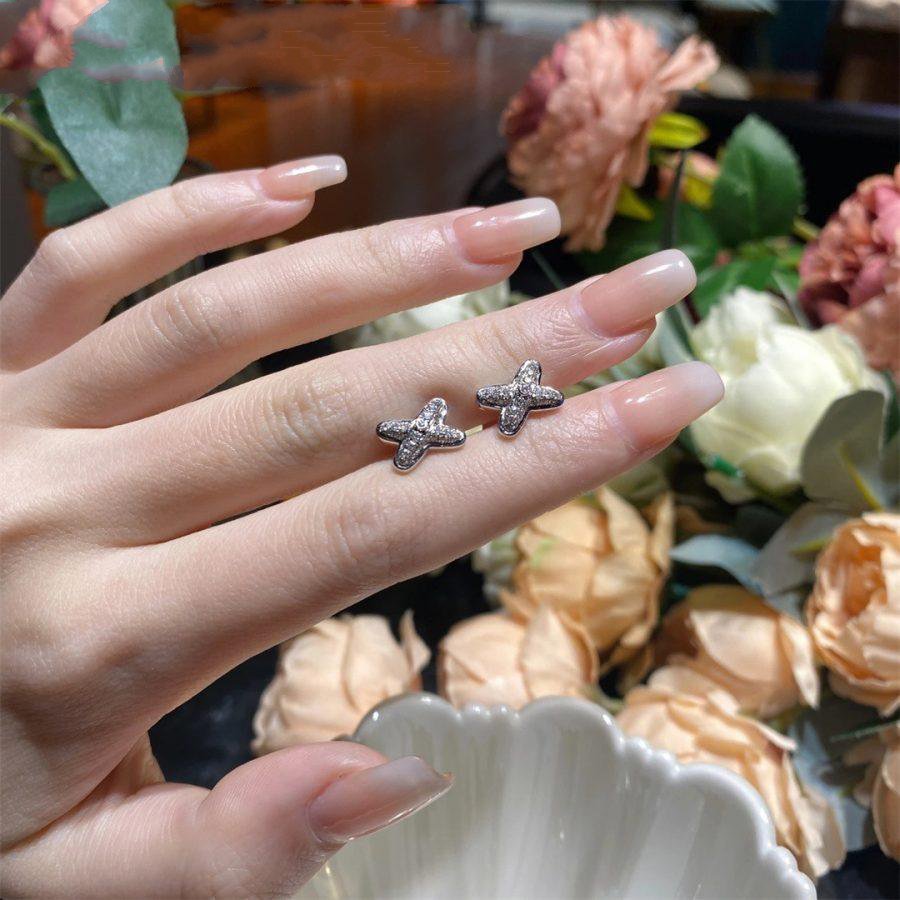 DIANA JEUX DE SILVER DIAMOND EARRINGS