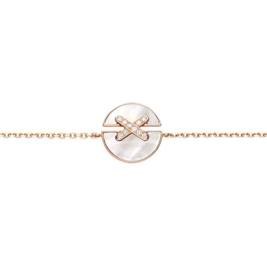 DIANA JEUX DE BRACELET MOP PINK GOLD DIAMONDS