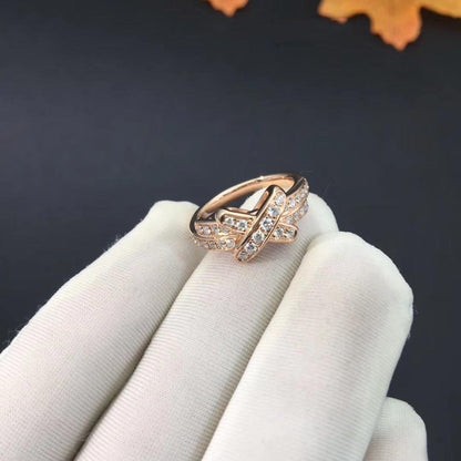 DIANA JEUX DE RING PINK GOLD DIAMOND