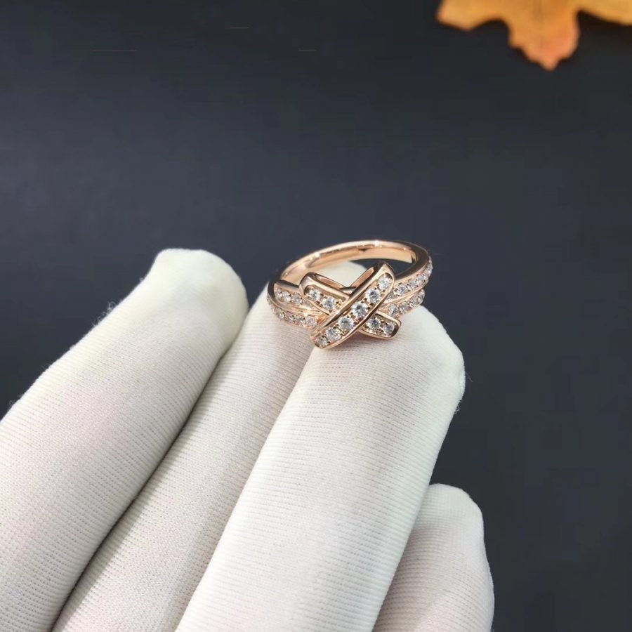 DIANA JEUX DE RING PINK GOLD DIAMOND