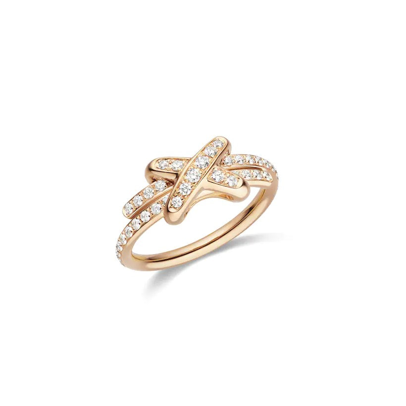 DIANA JEUX DE RING PINK GOLD DIAMOND