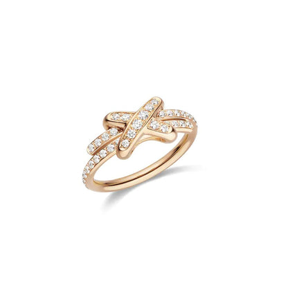 DIANA JEUX DE RING PINK GOLD DIAMOND