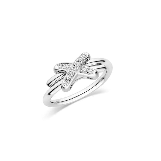 DIANA JEUX DE SILVER DIAMOND RING
