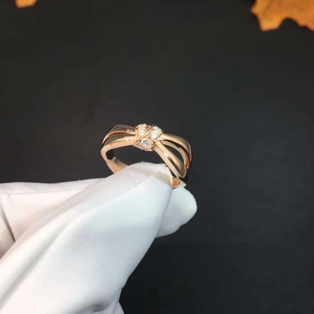 DIANA LIENS RING PINK GOLD DIAMOND