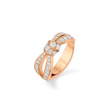DIANA LIENS PINK GOLD DIAMOND RING