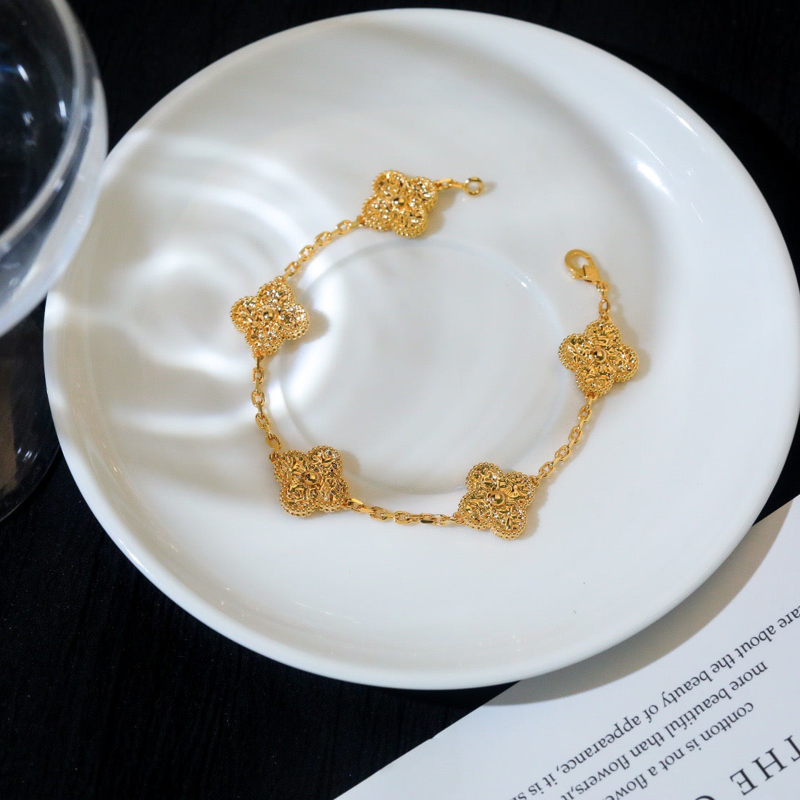 DIANA CLOVER 5 MOTIFS BRONZING BRACELET