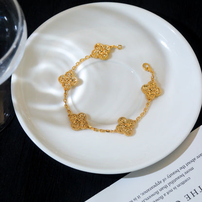 DIANA CLOVER 5 MOTIFS BRONZING BRACELET