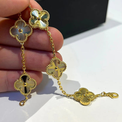 DIANA CLOVER 5 FLOWERS LASER BRACELET