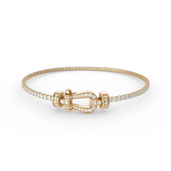 DIANA FORCE  HORSESHOE  DIAMOND TENNIS BRACELET