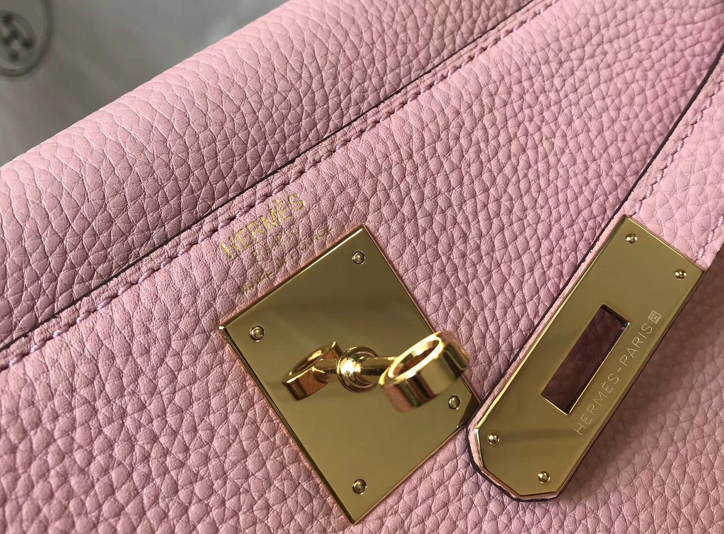 HM KELLY 28CM PINK TOGO LEATHER GOLD HARDWARE