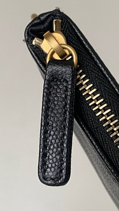 CC 25C Hobo Bag 42cm Black Grained Calfskin