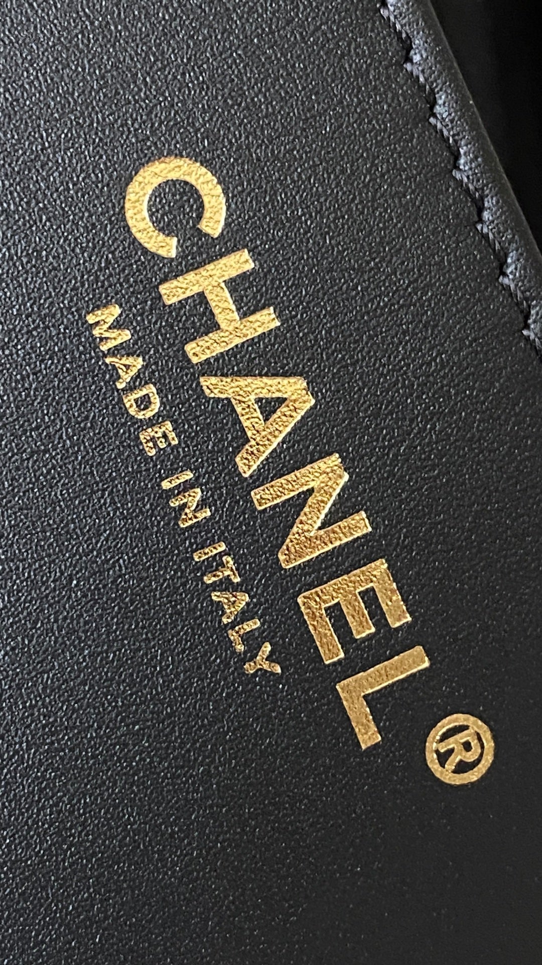 CC 25C Hobo Bag 42cm Black Grained Calfskin