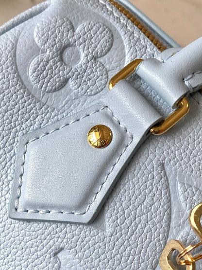 SPEEDY BANDOULI¨¨RE 20 IN BLUE HOUR MONOGRAM EMPREINTE LEATHER