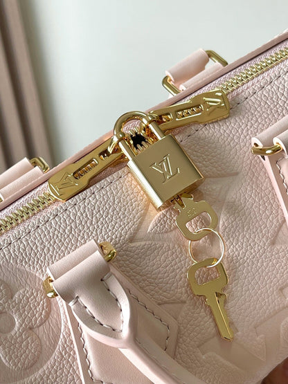 SPEEDY BANDOULI¨¨RE 20 IN LIGHT PINK MONOGRAM EMPREINTE LEATHER
