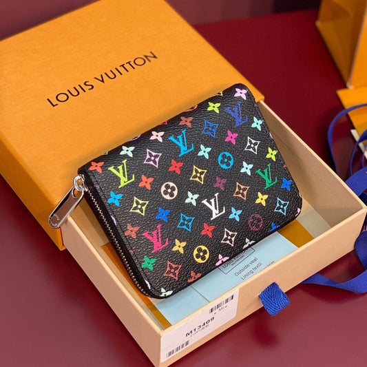 LV x TM Zippy Coin Purse Black Multicolor Monogram Canvas