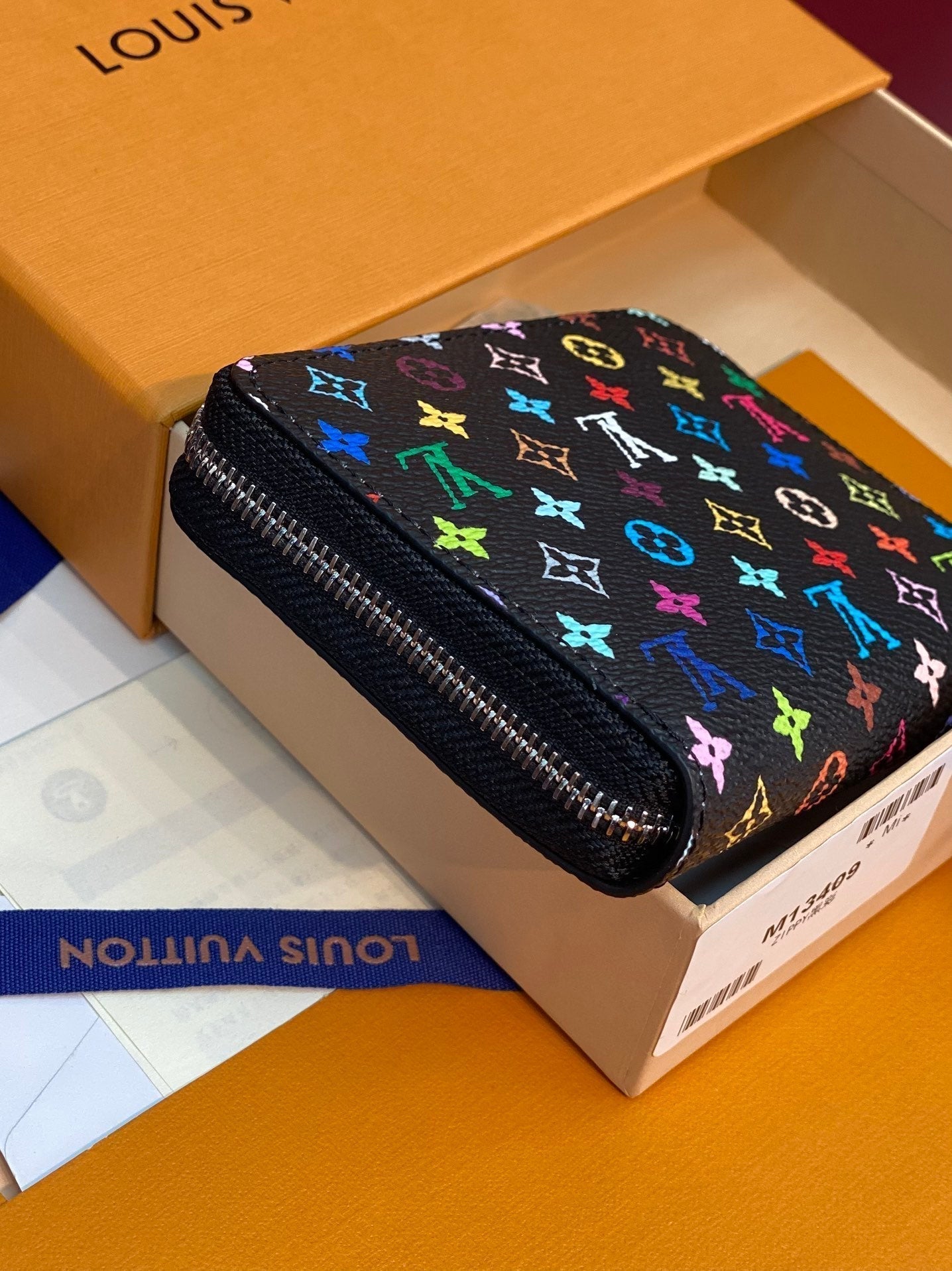 LV x TM Zippy Coin Purse Black Multicolor Monogram Canvas
