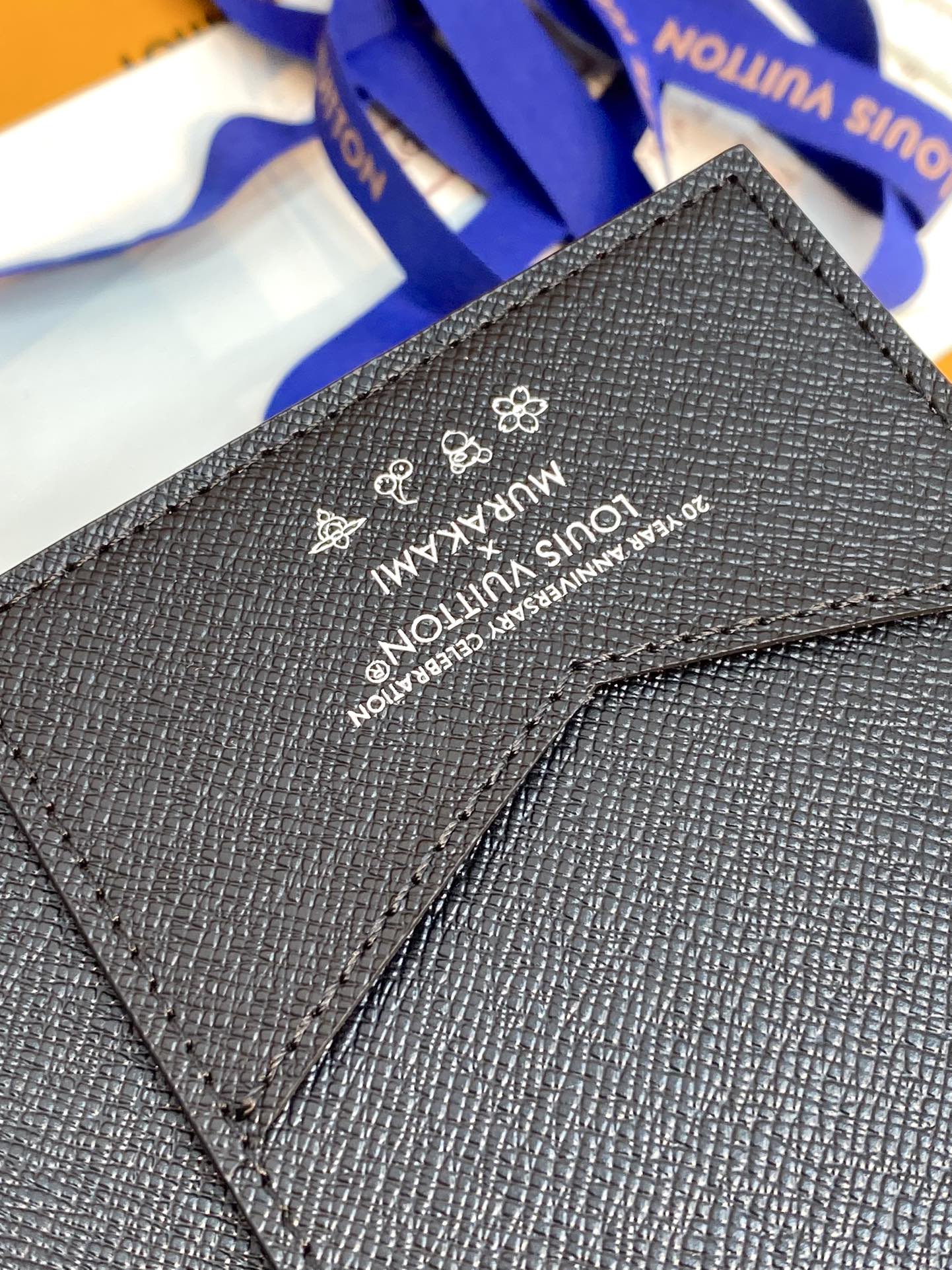 LV x TM Passport Cover Black Multicolor Monogram Canvas