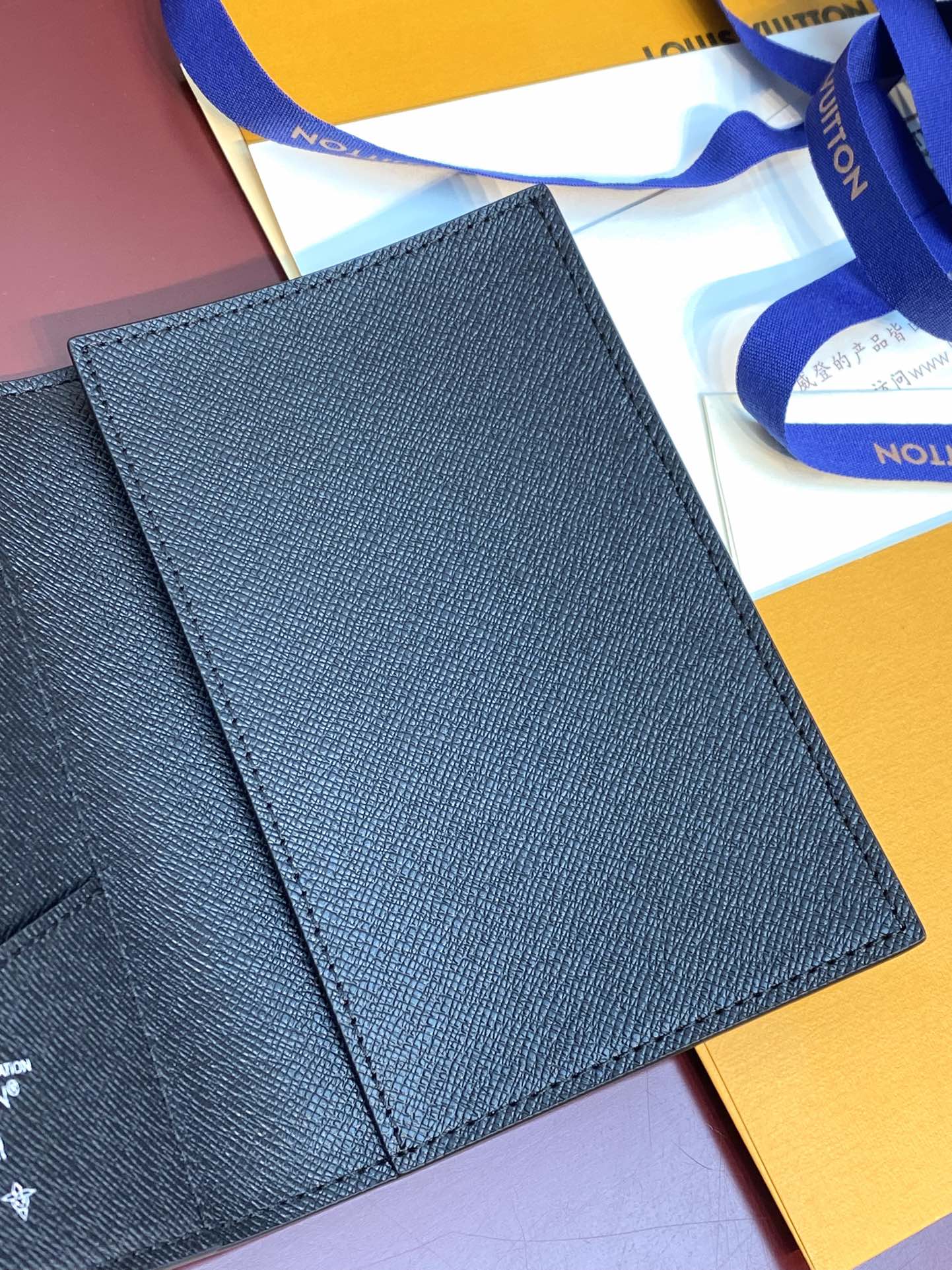 LV x TM Passport Cover Black Multicolor Monogram Canvas