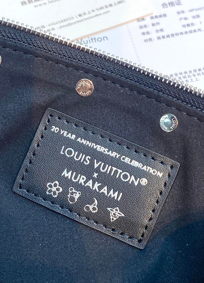 LV x TM Pochette Accessoires 22cm Black Muticolor Monogram Canvas