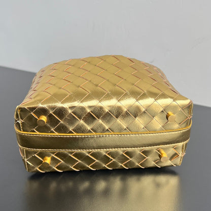 WALLACE 22 BAG GOLD METALIC CALFSKIN