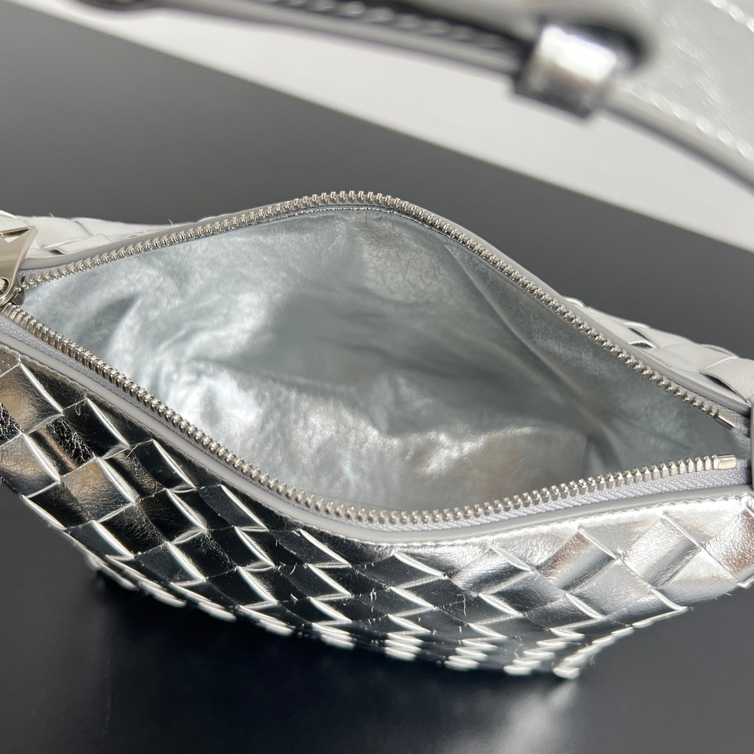 WALLACE 22 BAG SILVER METALIC CALFSKIN