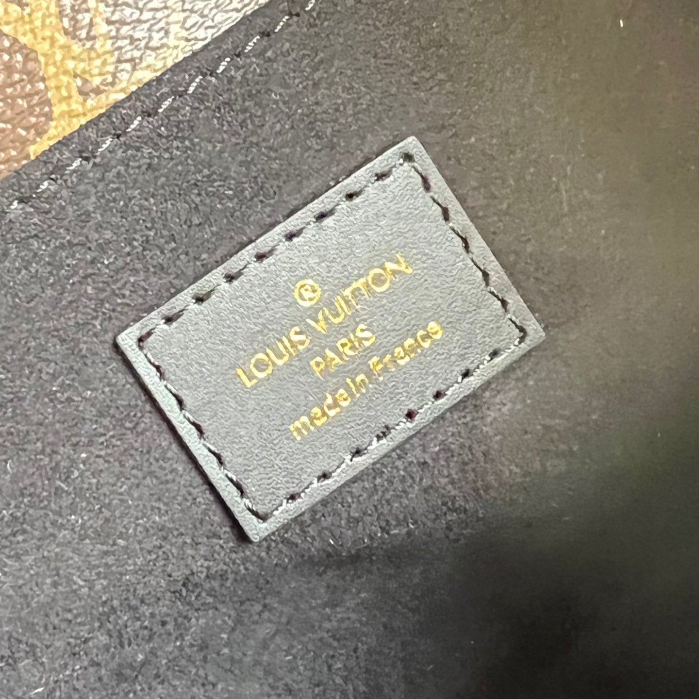 POCHETTE M¨¦TIS 20 IN BROWN MONOGRAM AND MONOGRAM REVERSE CANVAS GOLD BUCKLE