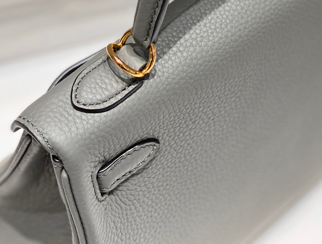 hm kelly 32cm grey togo leather gold hardware