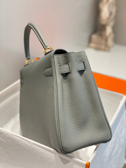 hm kelly 32cm grey togo leather gold hardware