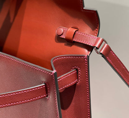 HM Kelly Elan 27cm Red Leather Shw