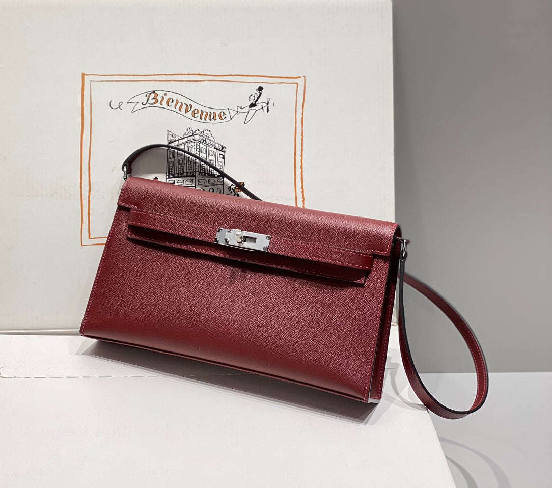 HM Kelly Elan 27cm Red Leather Shw