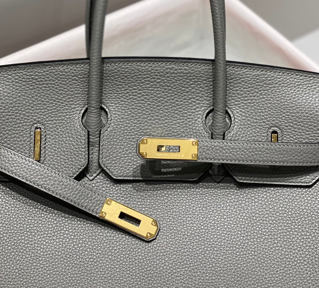 HM BIRKIN 35CM MEDIUM GREY TOGO LEATHER GOLD HARDWARE