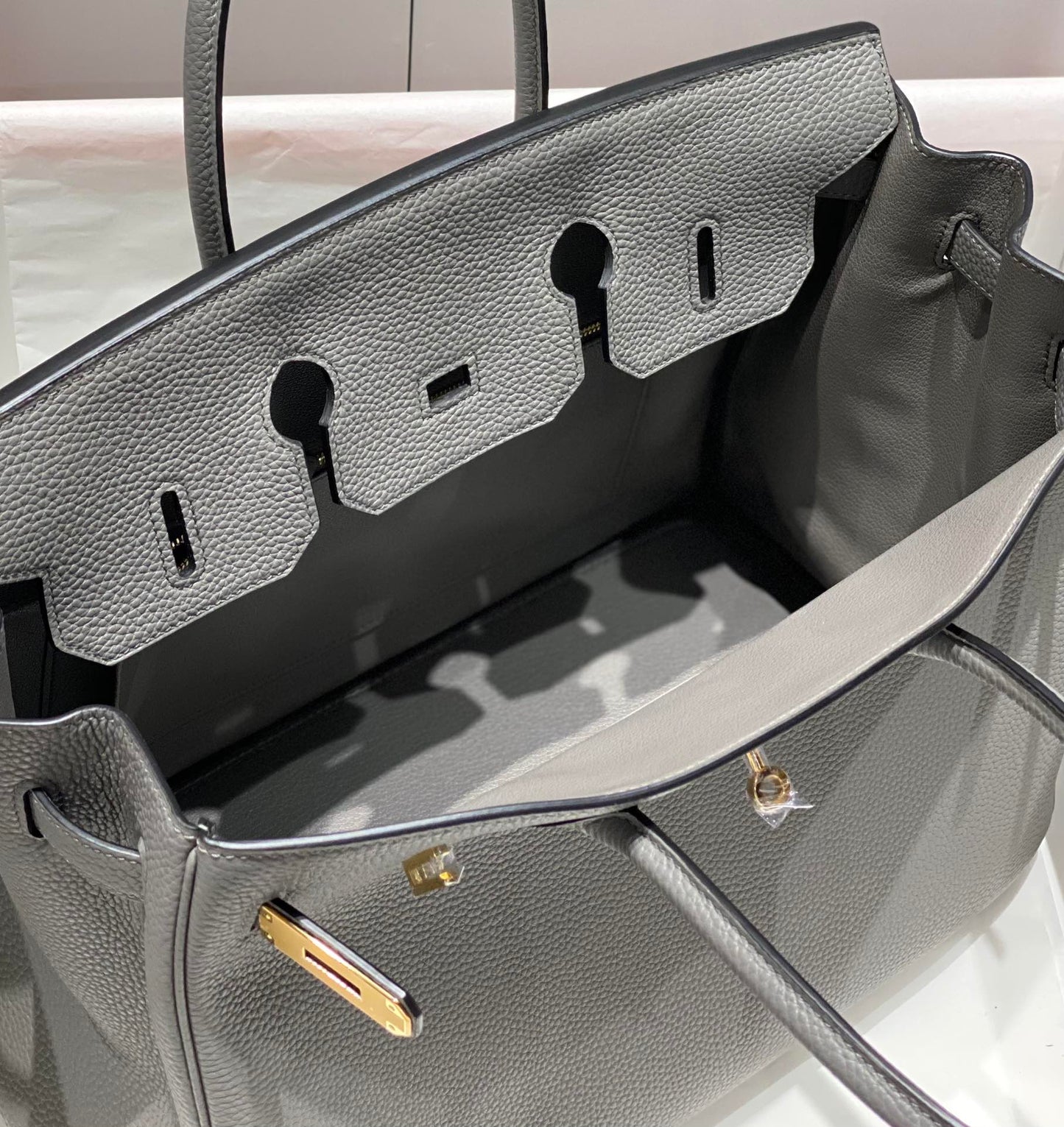 HM BIRKIN 35CM MEDIUM GREY TOGO LEATHER GOLD HARDWARE