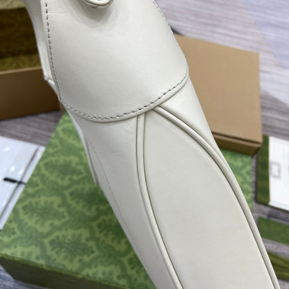 JACKIE MEDIUM SHOULDER BAG 35 IN WHITE CALFSKIN GOLD HARDWARE