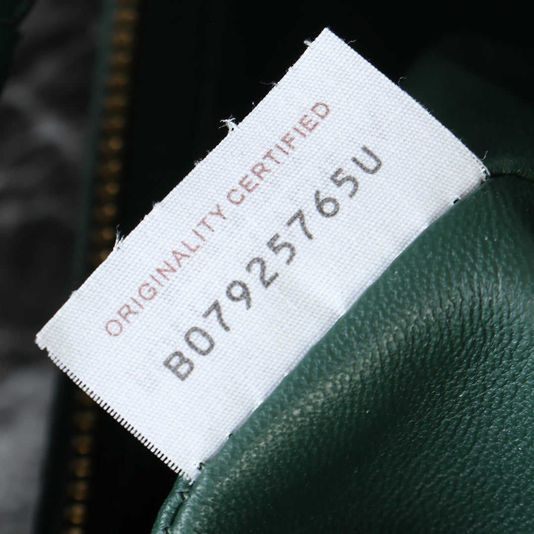 small jodie 48 dark green lambskin
